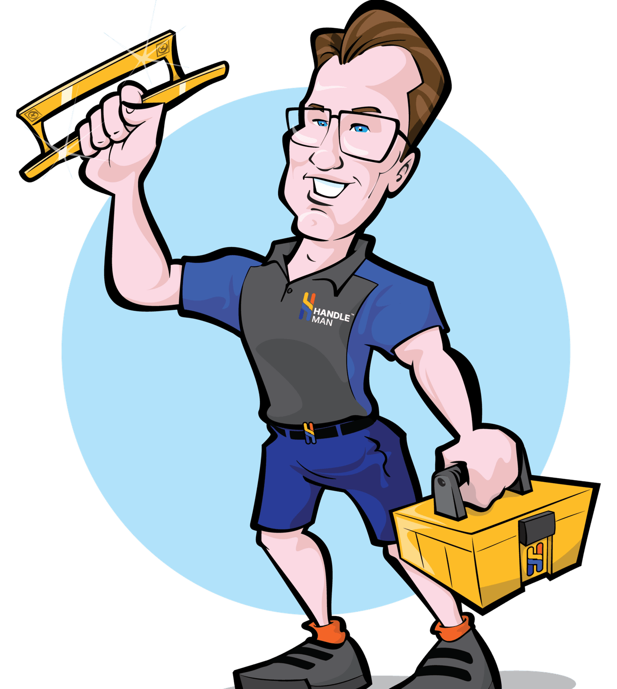 Handle-Man mascot